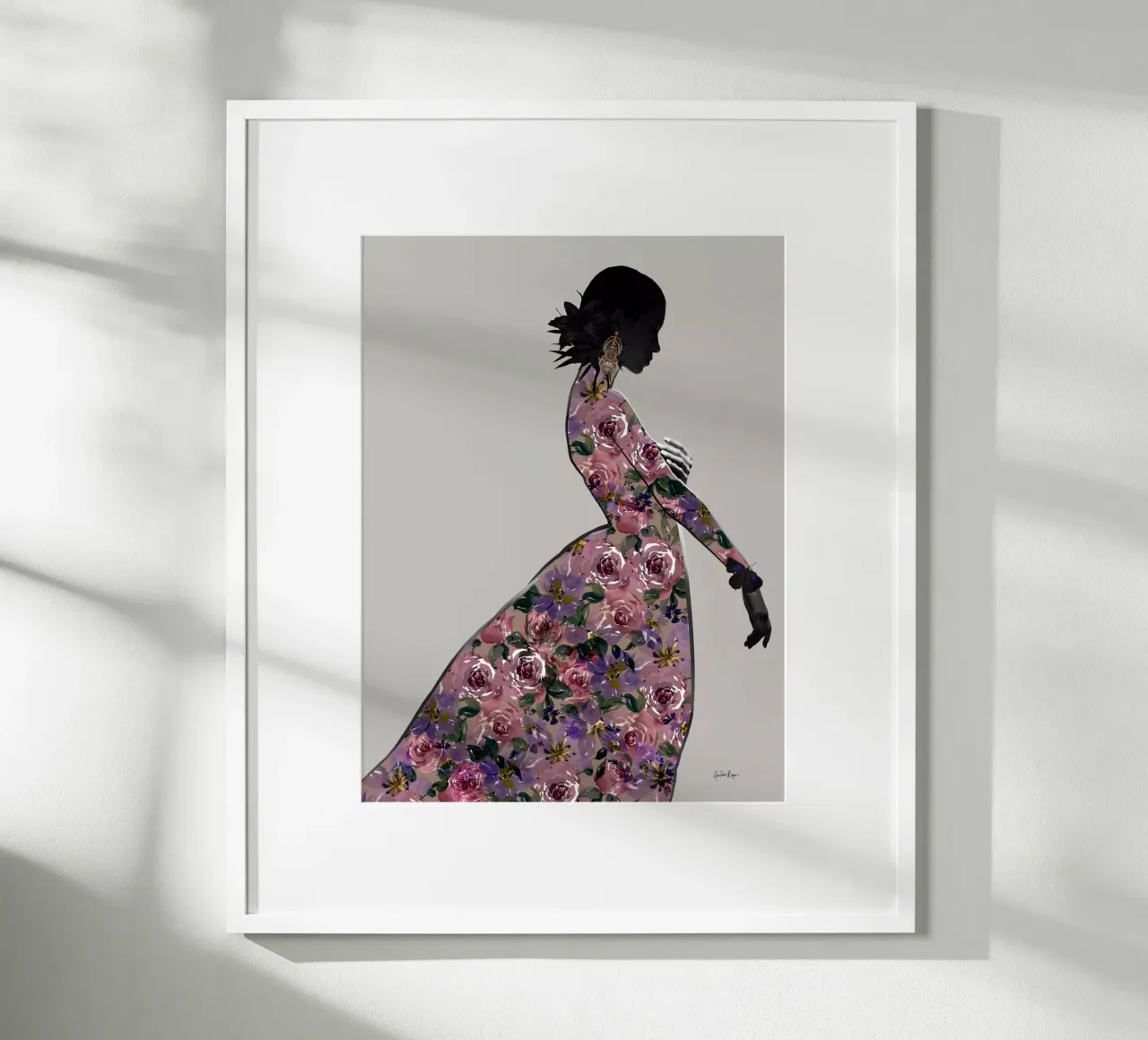 Midnight in Paris poster con telaio in legno da Ana Paula Hoppe
