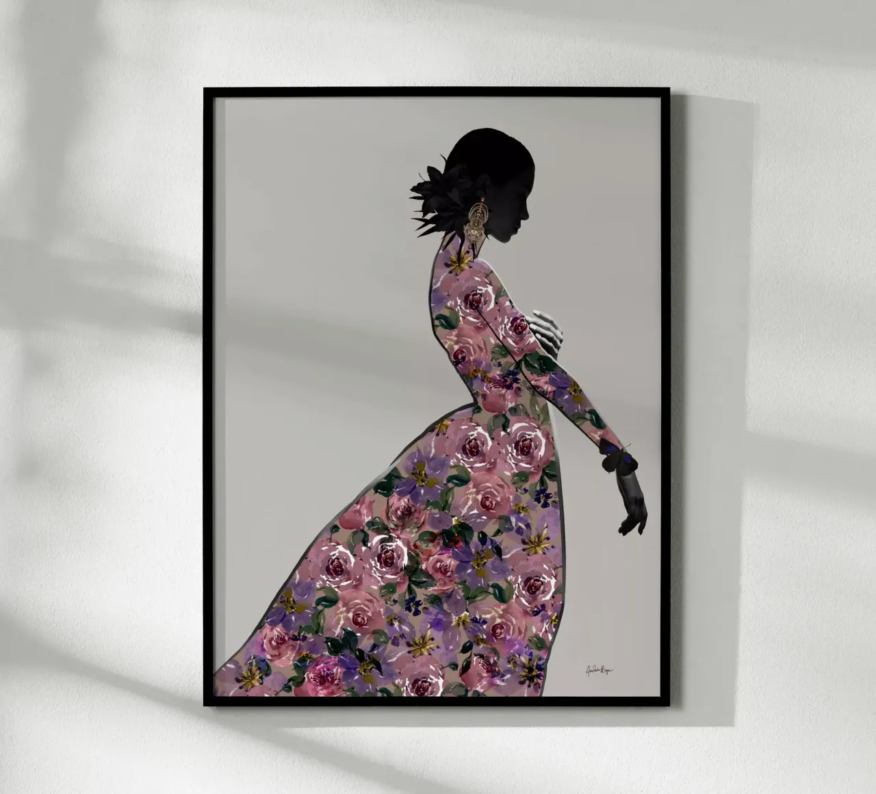 Midnight in Paris poster con telaio in legno da Ana Paula Hoppe