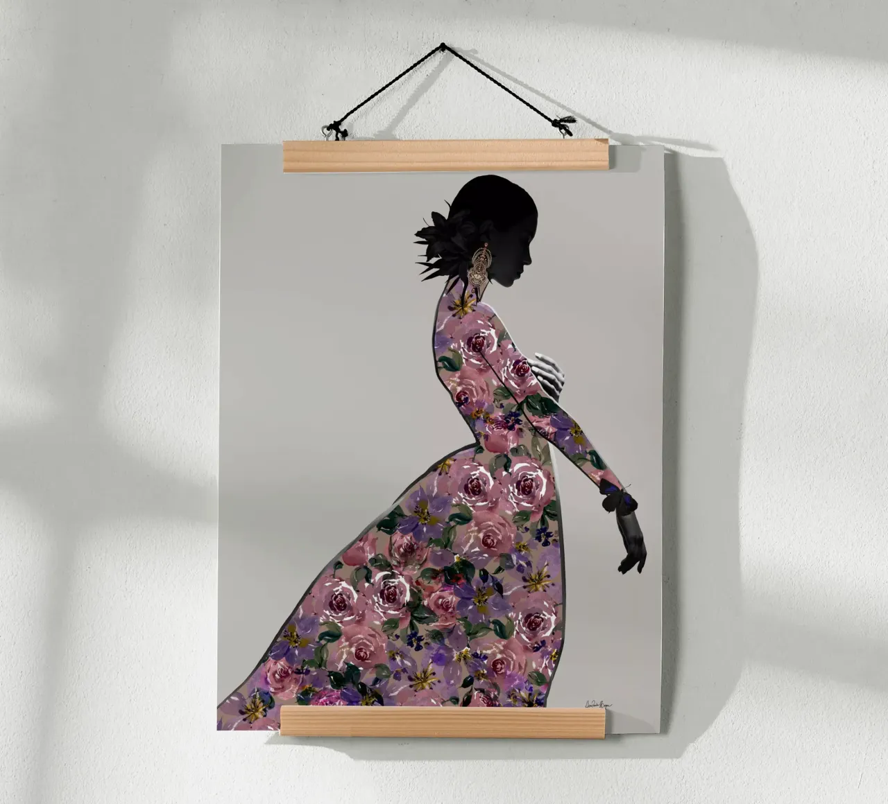 Midnight in Paris poster con telaio in legno da Ana Paula Hoppe