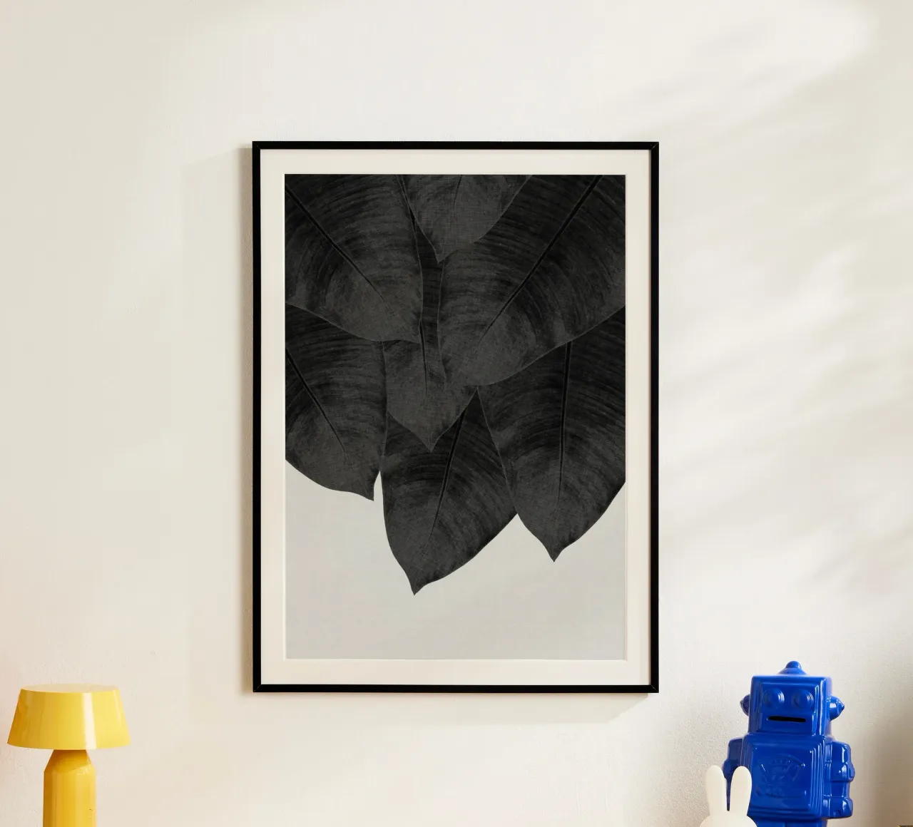 Bananenblatt Schwarz-Weiß III Hahnemühle von Orara Studio