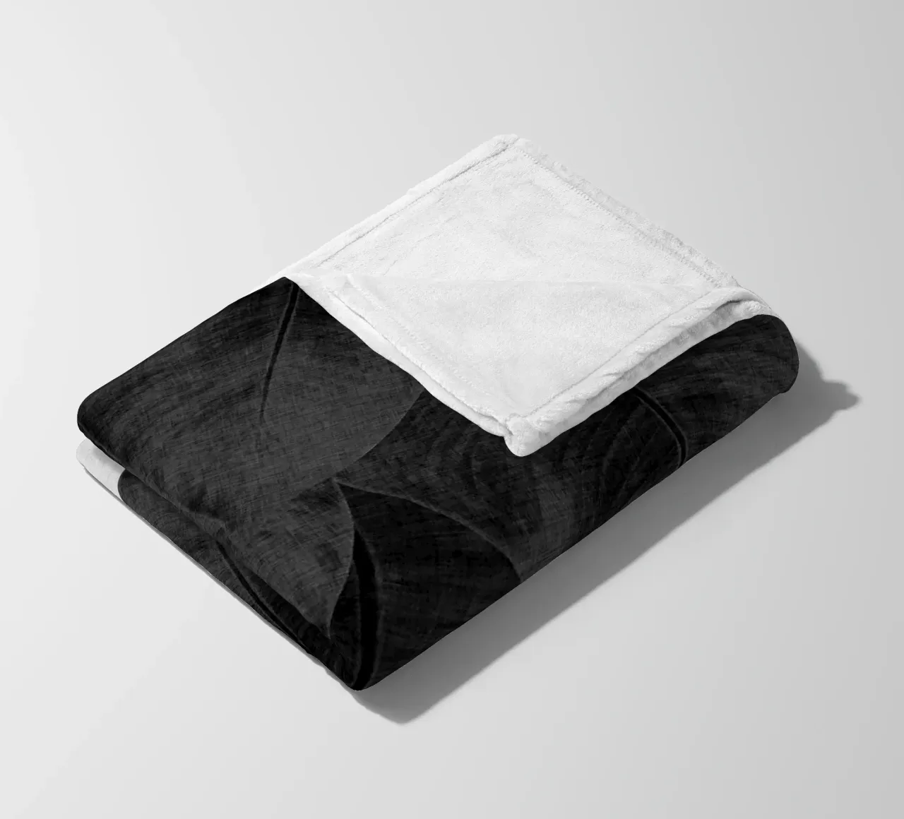 Foglia di banana in bianco e nero III coperta in pile da Orara Studio