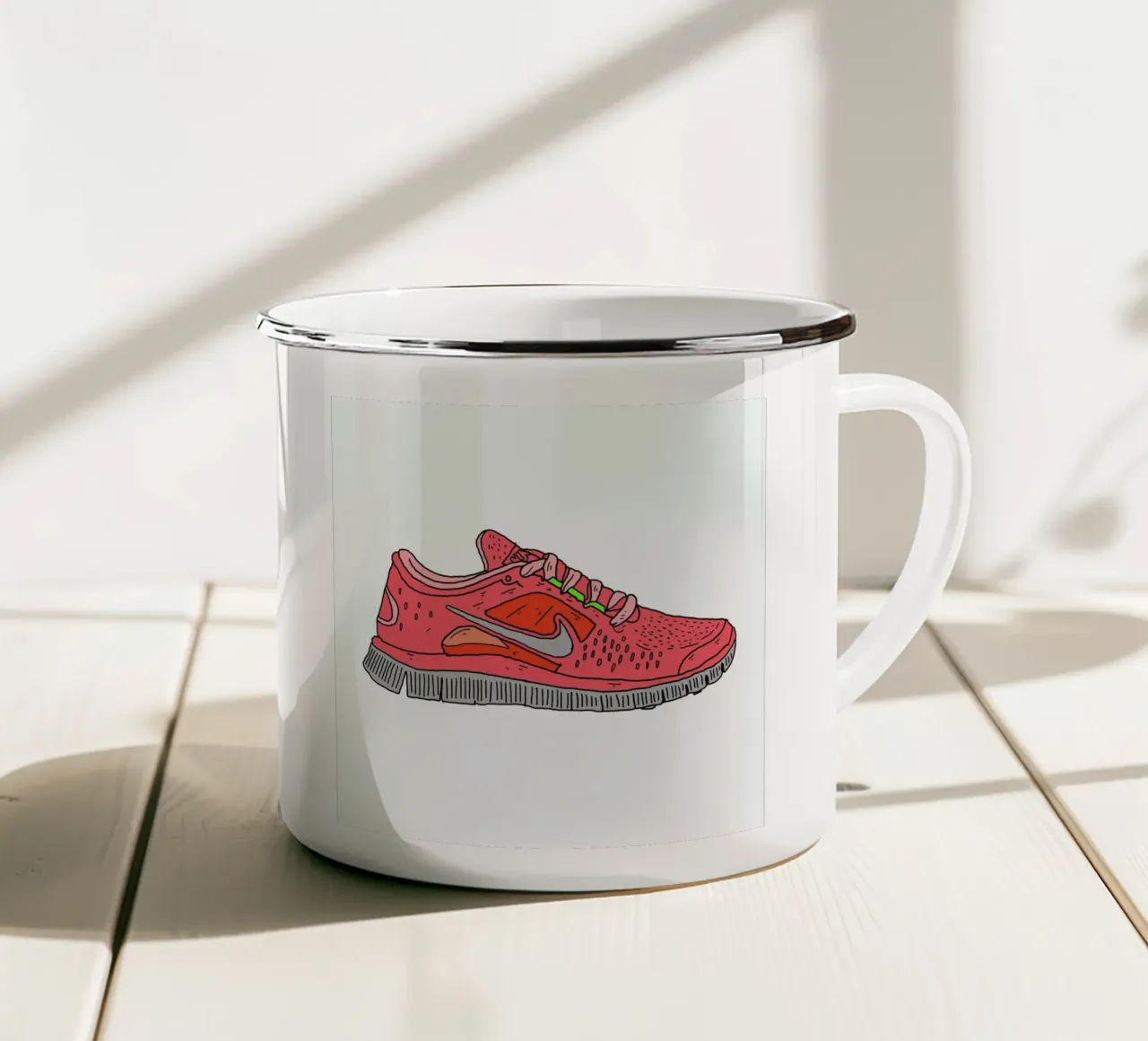 Freerun tazza in smalto da Nick Cocozza
