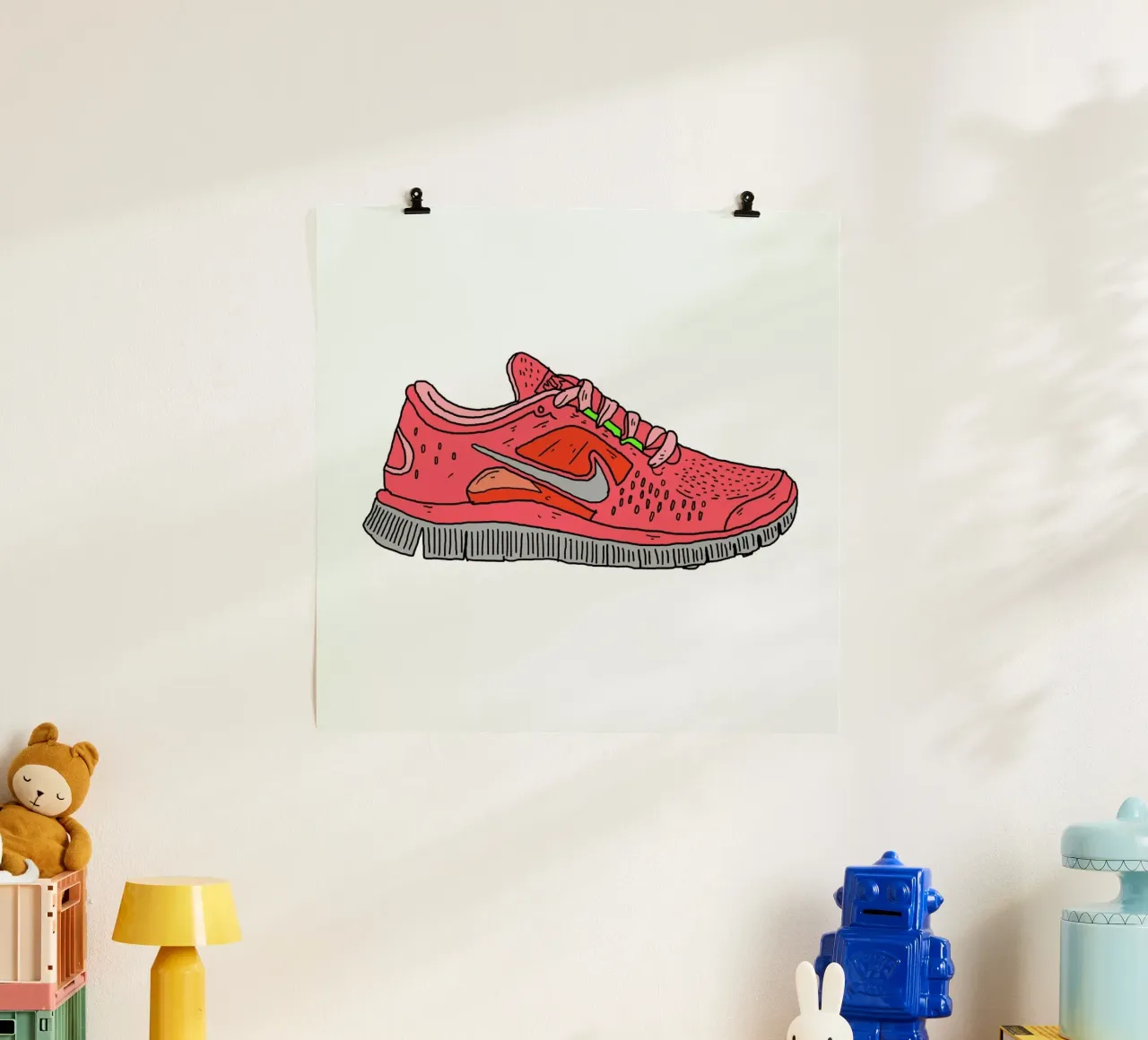 Freerun poster con telaio in alluminio da Nick Cocozza