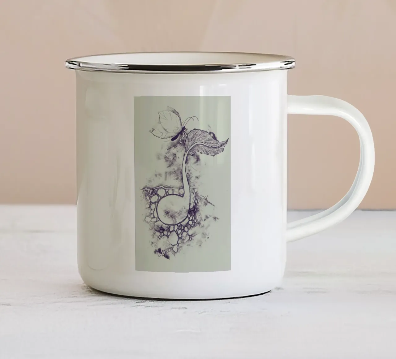 Touch of creation Emaille Tasse von Tobe Fonseca