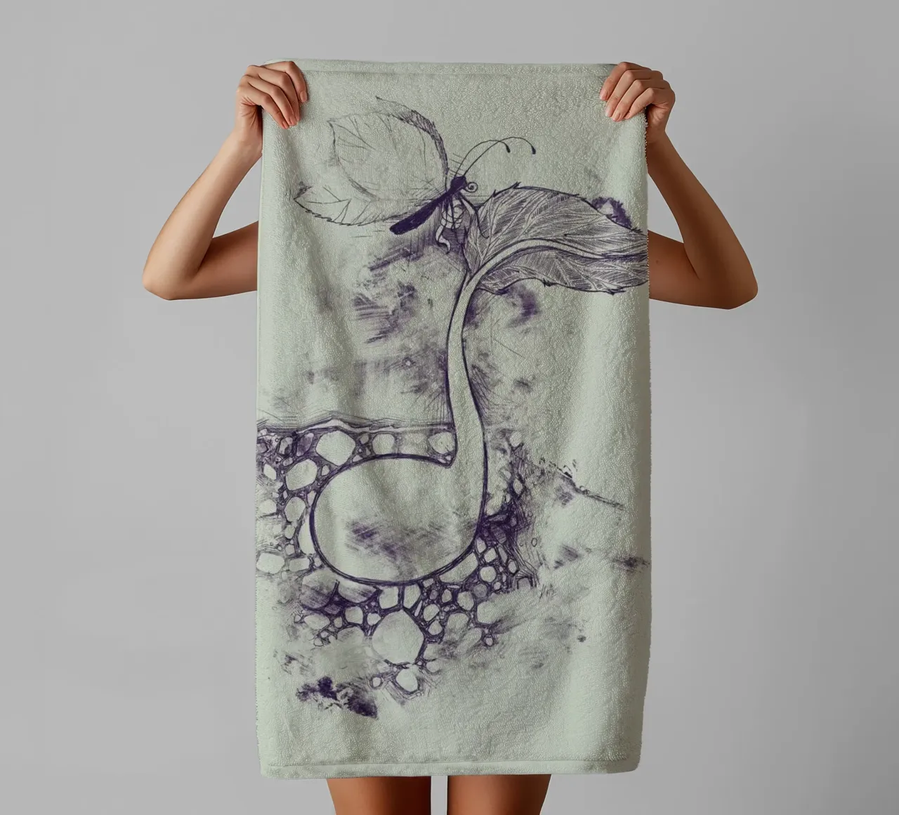 Touch of creation towel by Tobe Fonseca