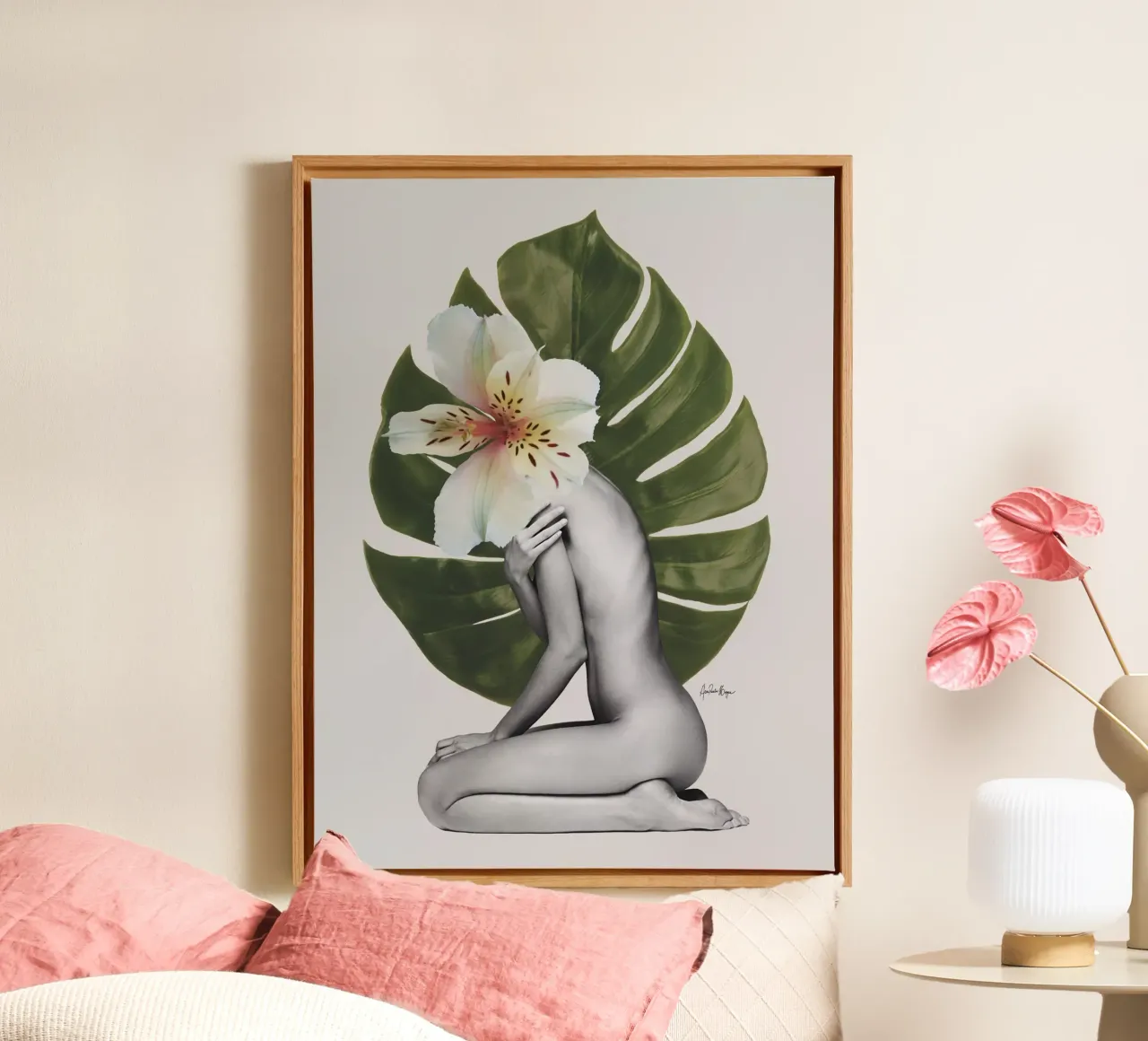 My body, my rules tela con Cornice a cassetta da Ana Paula Hoppe
