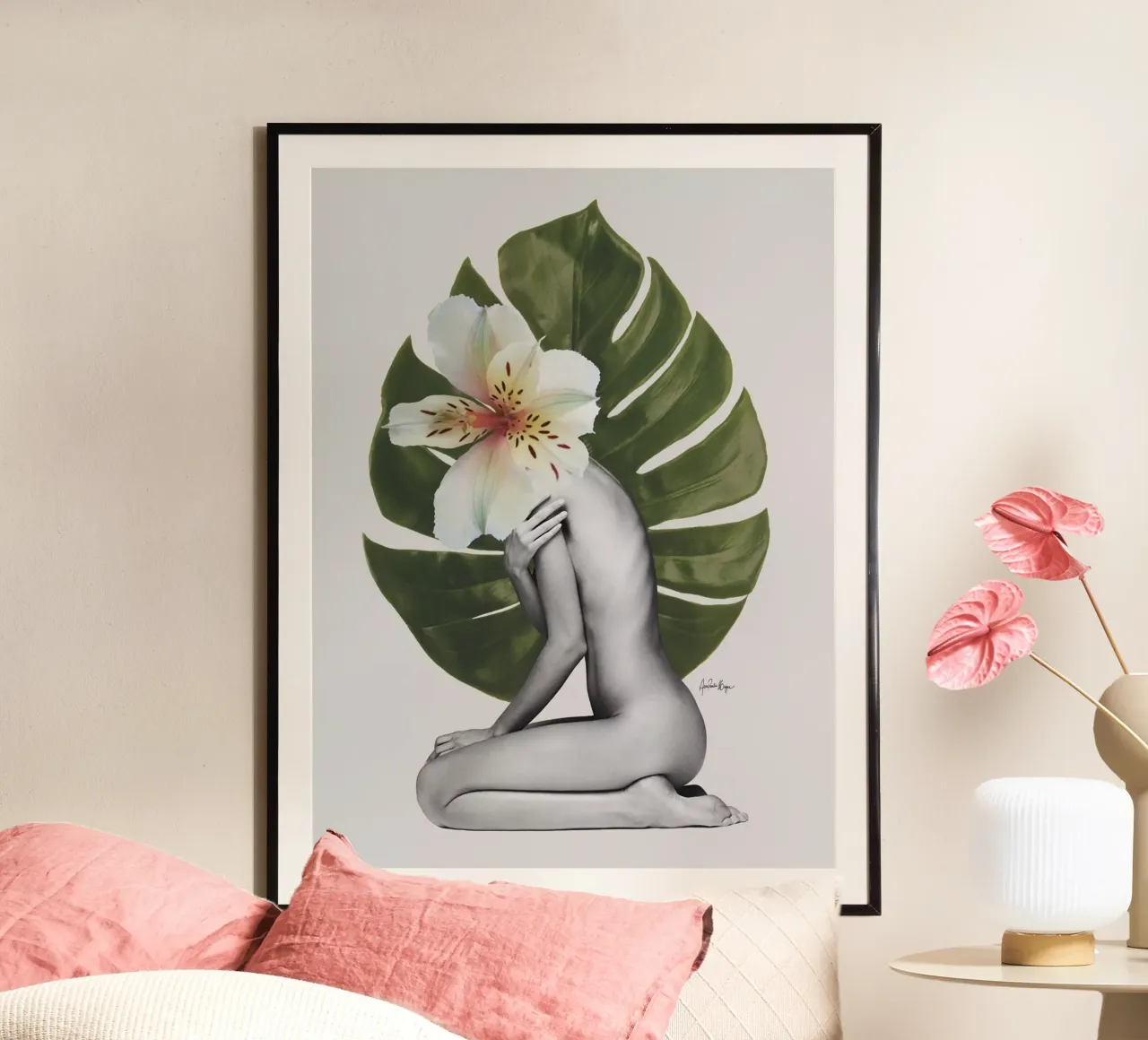 My body, my rules poster con telaio in alluminio da Ana Paula Hoppe