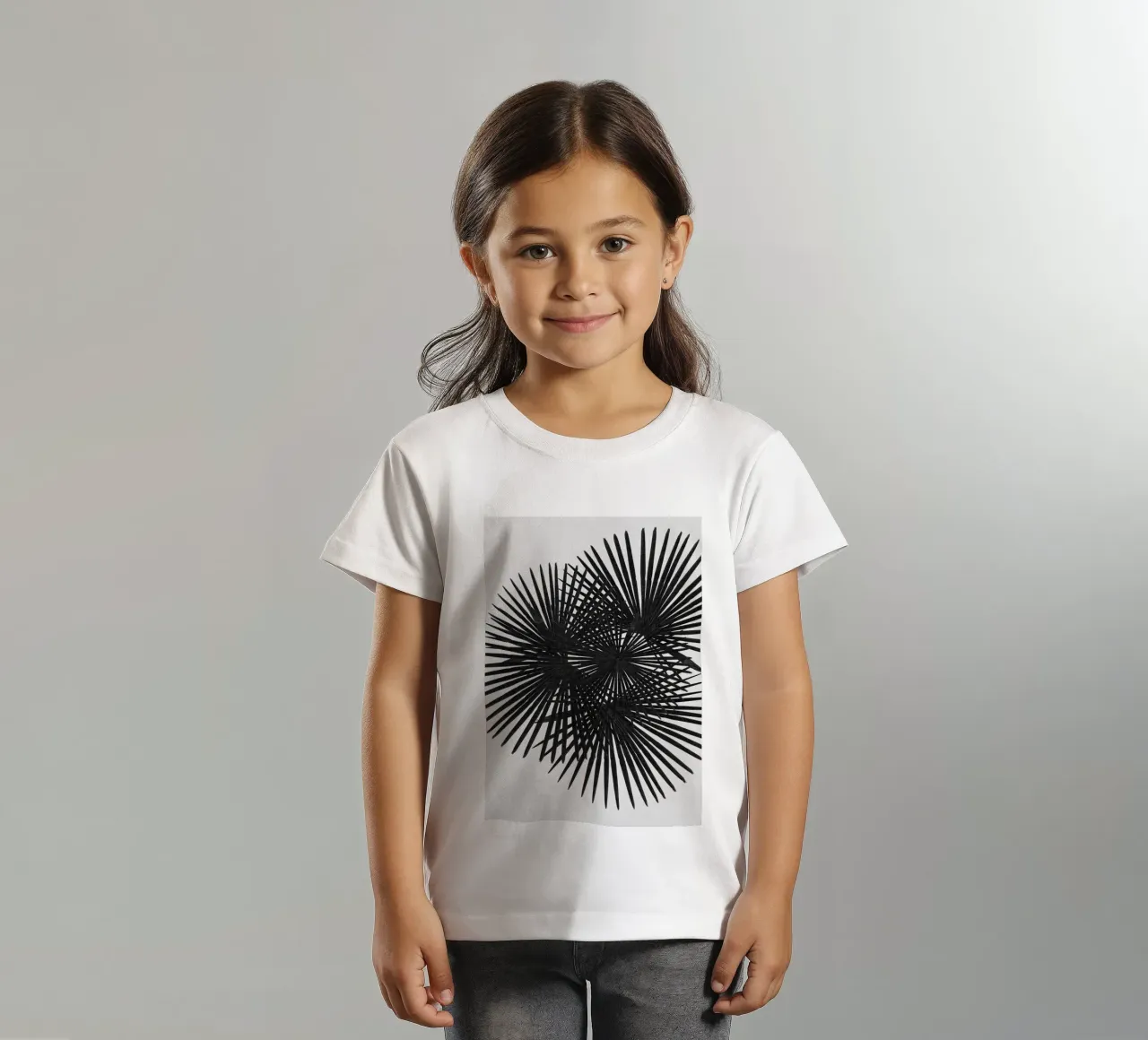 Fan Palm Black & White kids t-shirt by Orara Studio