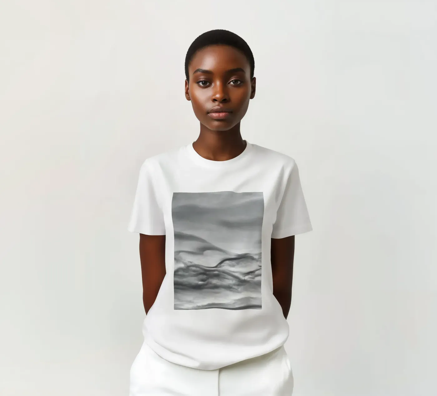 Modello a nuvola t-shirt da Fjöllart