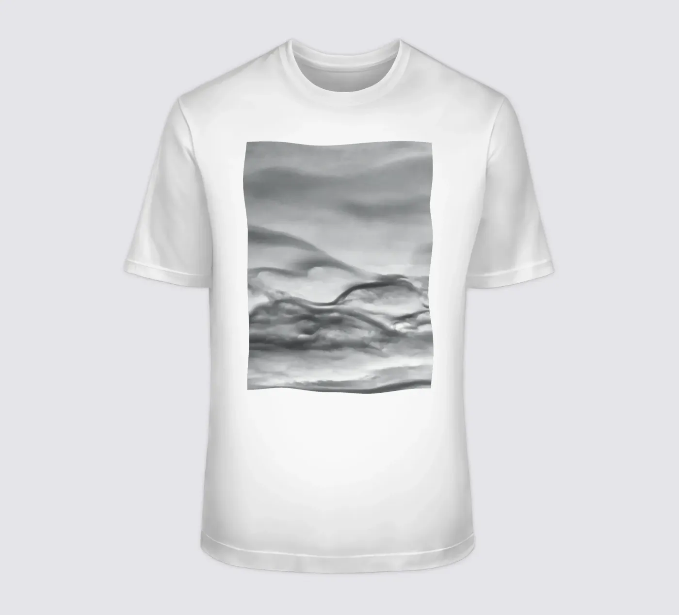 Cloud pattern t-shirt by Fjöllart