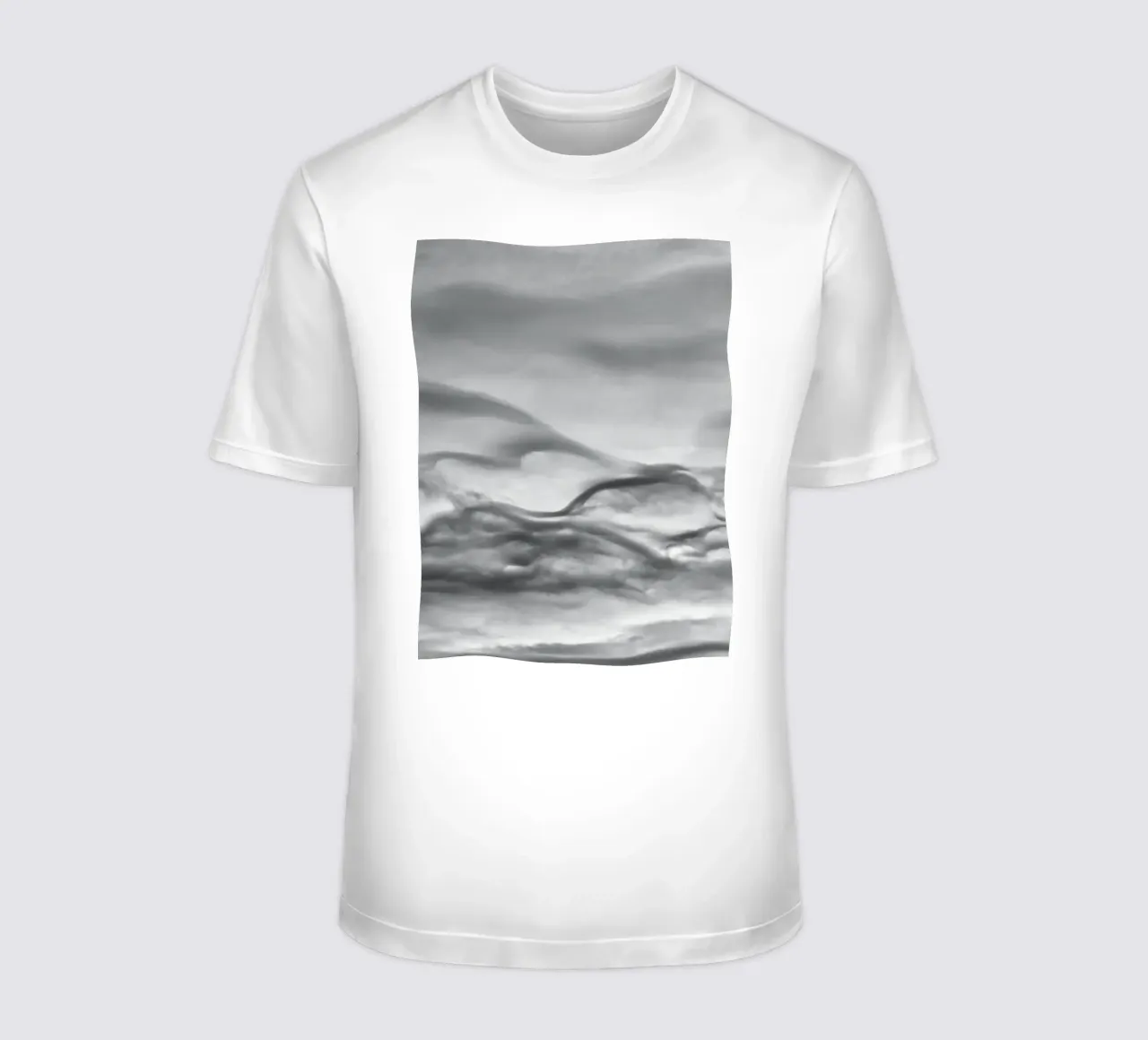 Cloud pattern t-shirt by Fjöllart