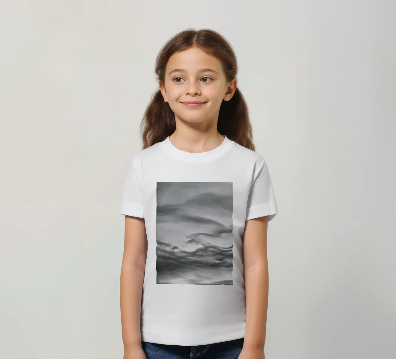Wolkenmuster Kinder T-Shirt von Fjöllart