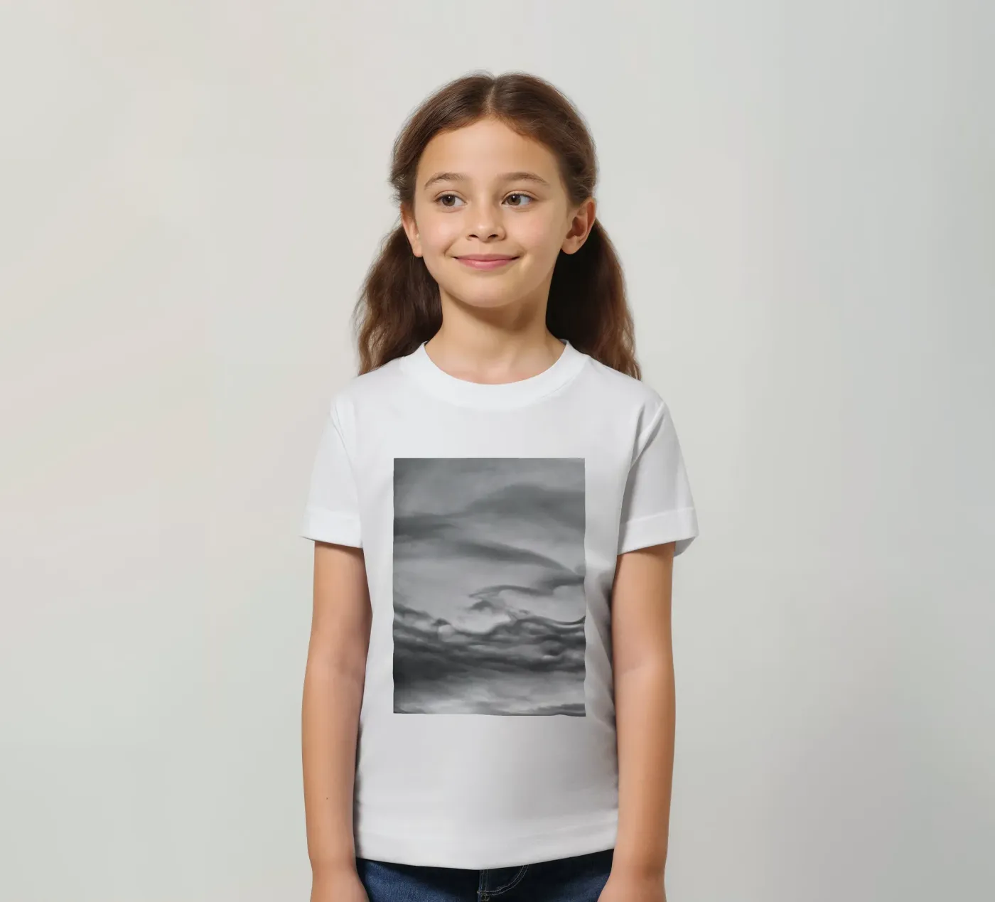 Cloud pattern Kinder T-Shirt von Fjöllart
