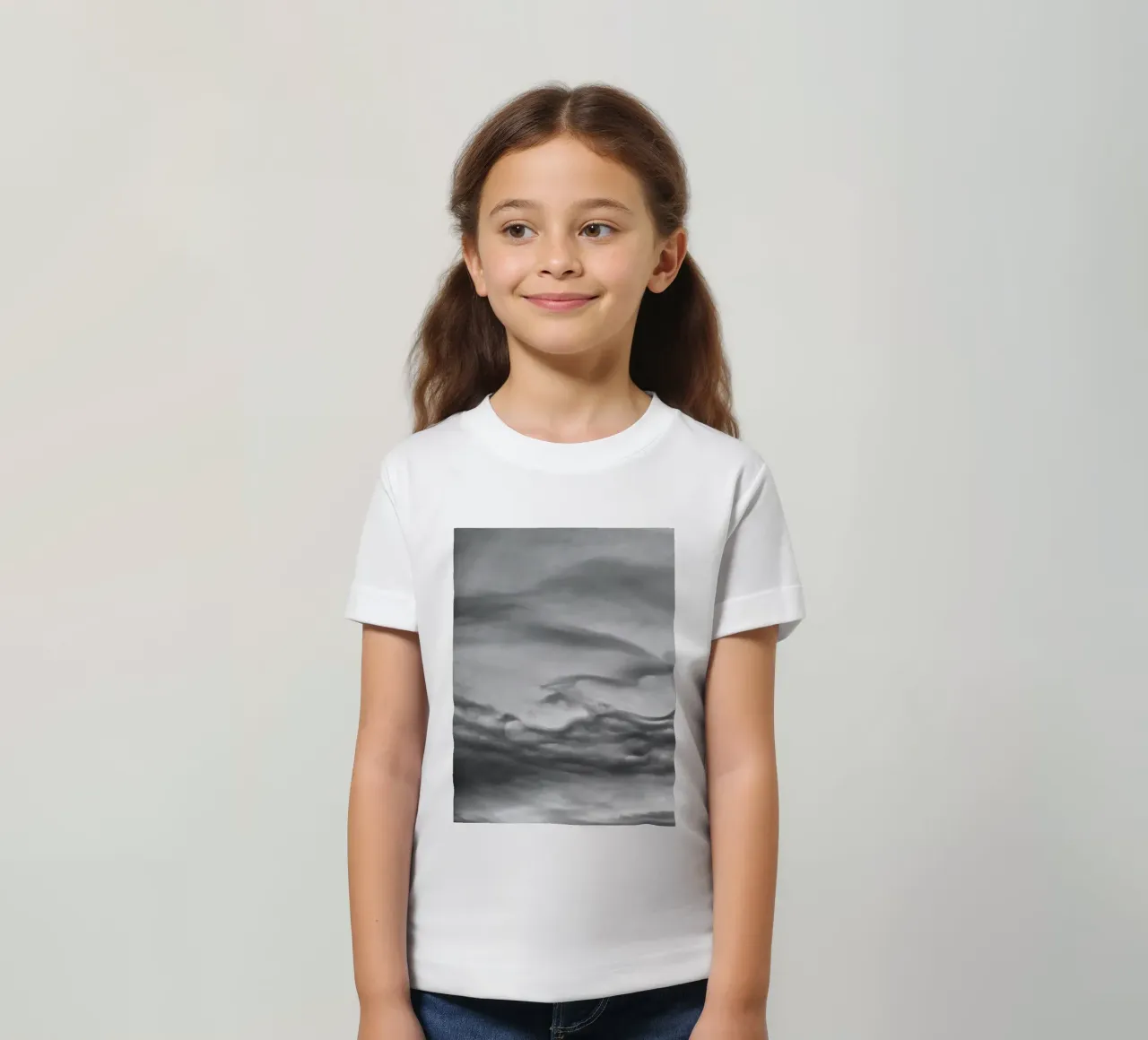 Cloud pattern kids t-shirt by Fjöllart