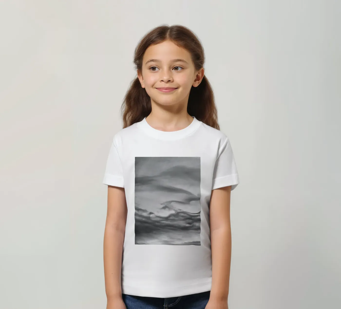 Cloud pattern Kinder T-Shirt von Fjöllart