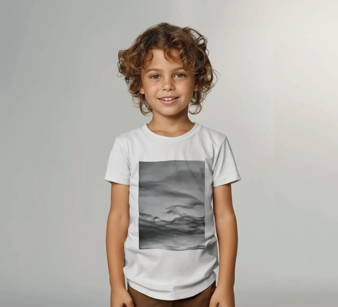 Cloud pattern kids t-shirt by Fjöllart