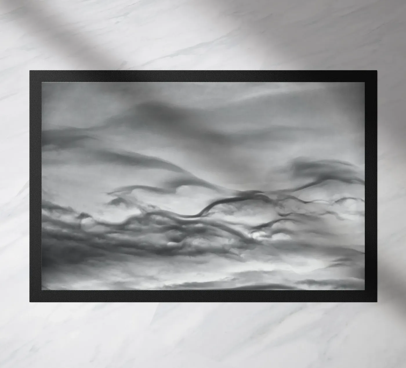 Cloud pattern doormat by Fjöllart