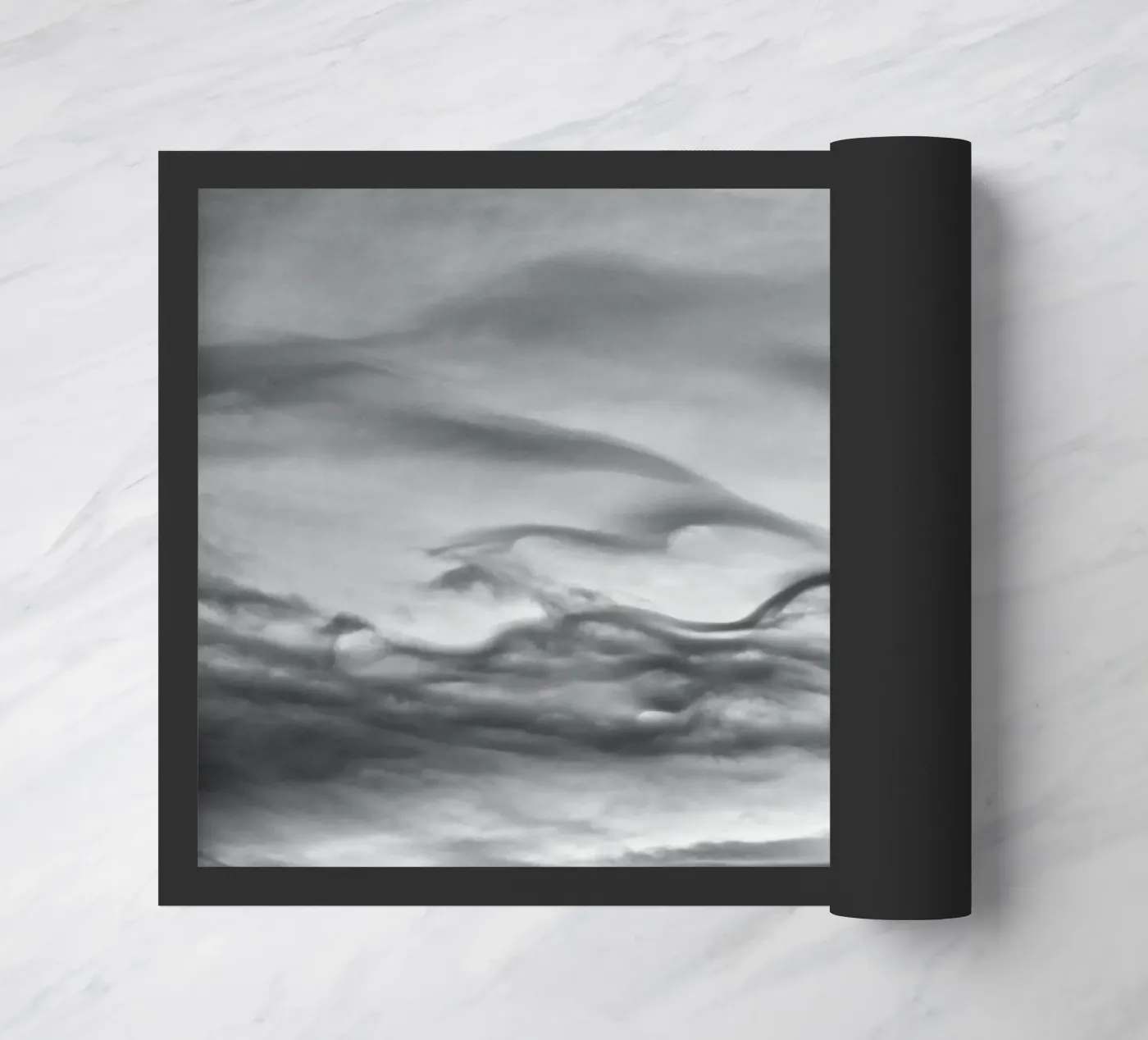 Cloud pattern doormat by Fjöllart