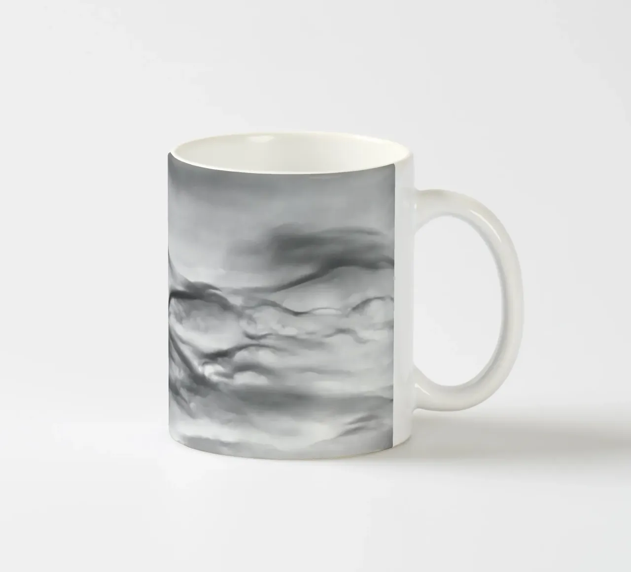 Cloud pattern ceramic mug by Fjöllart