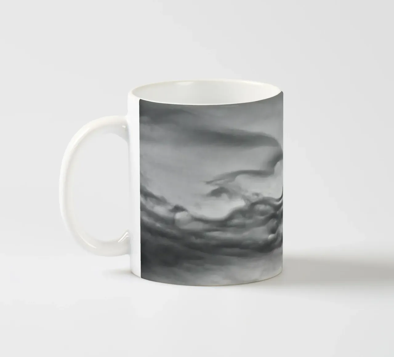 Cloud pattern ceramic mug by Fjöllart