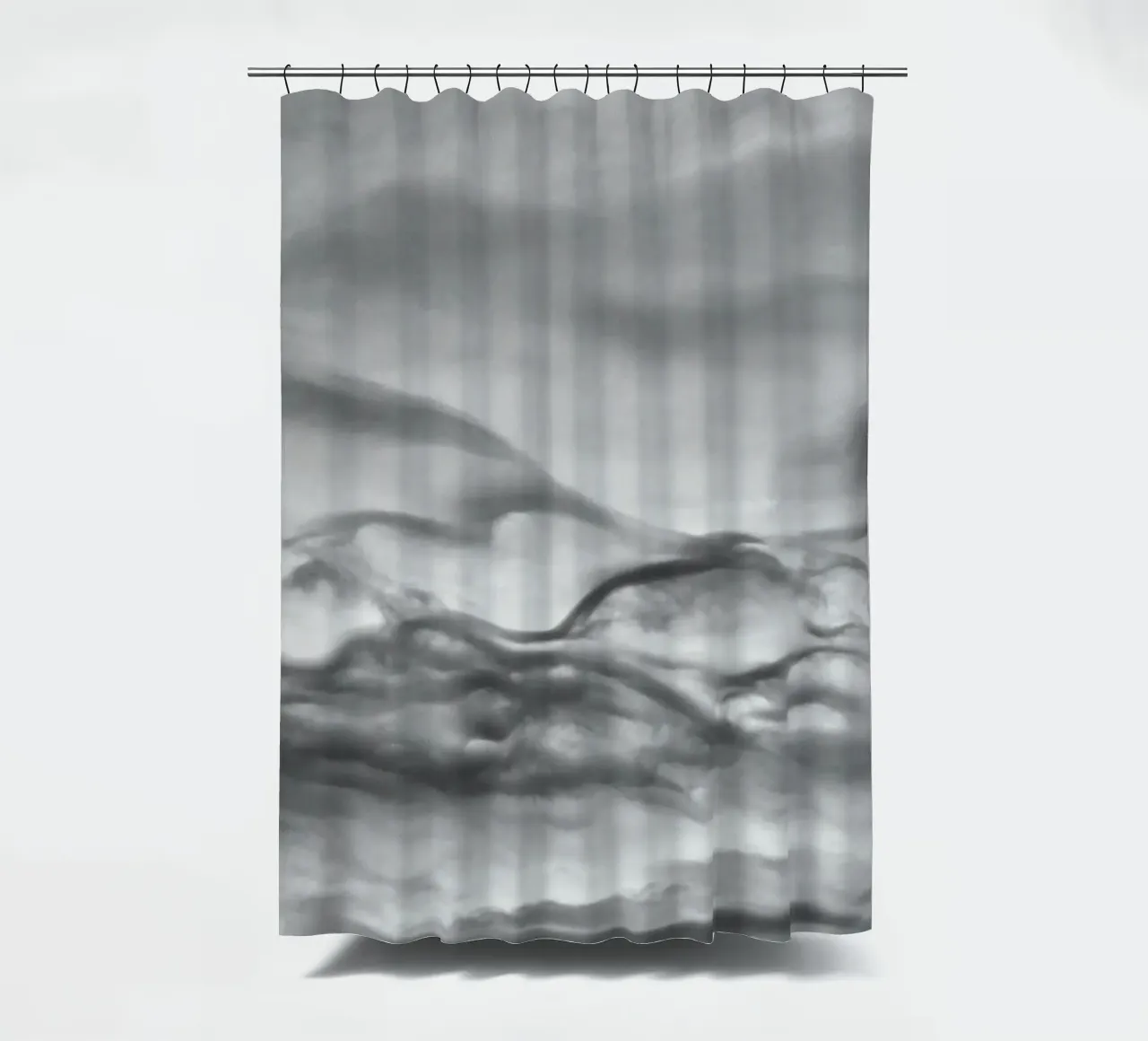 Cloud pattern shower curtain by Fjöllart