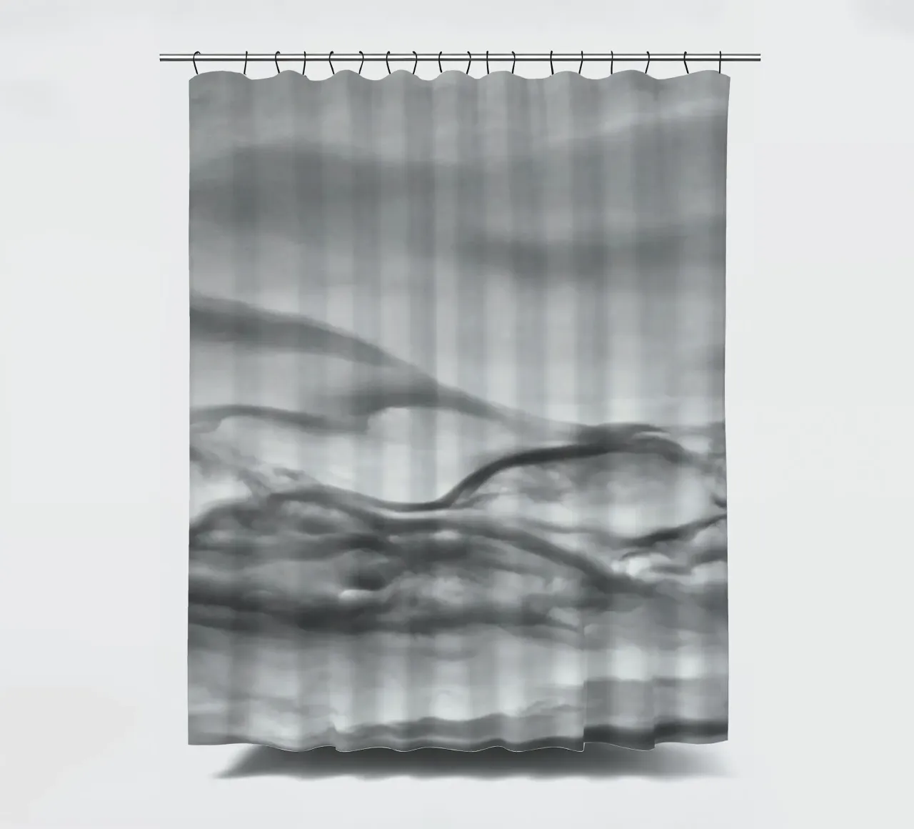 Cloud pattern shower curtain by Fjöllart