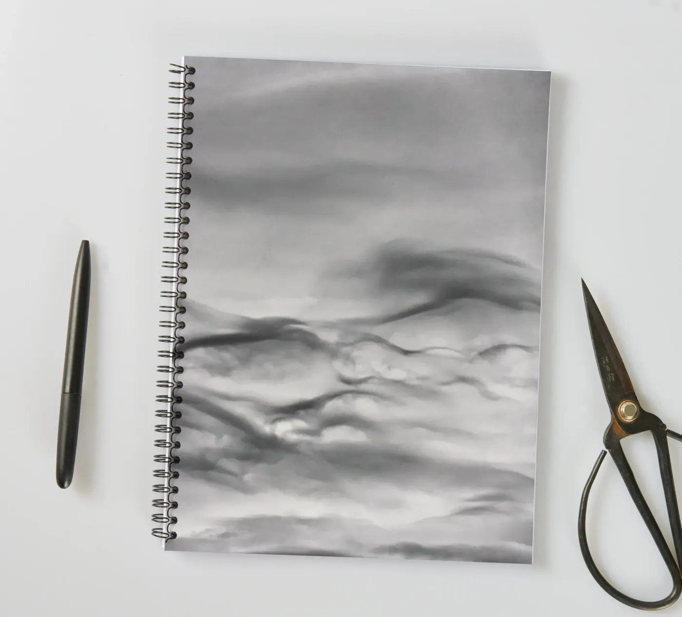 Cloud pattern spiral notebook by Fjöllart