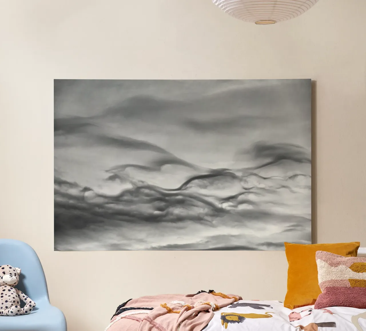 Cloud pattern canvas by Fjöllart