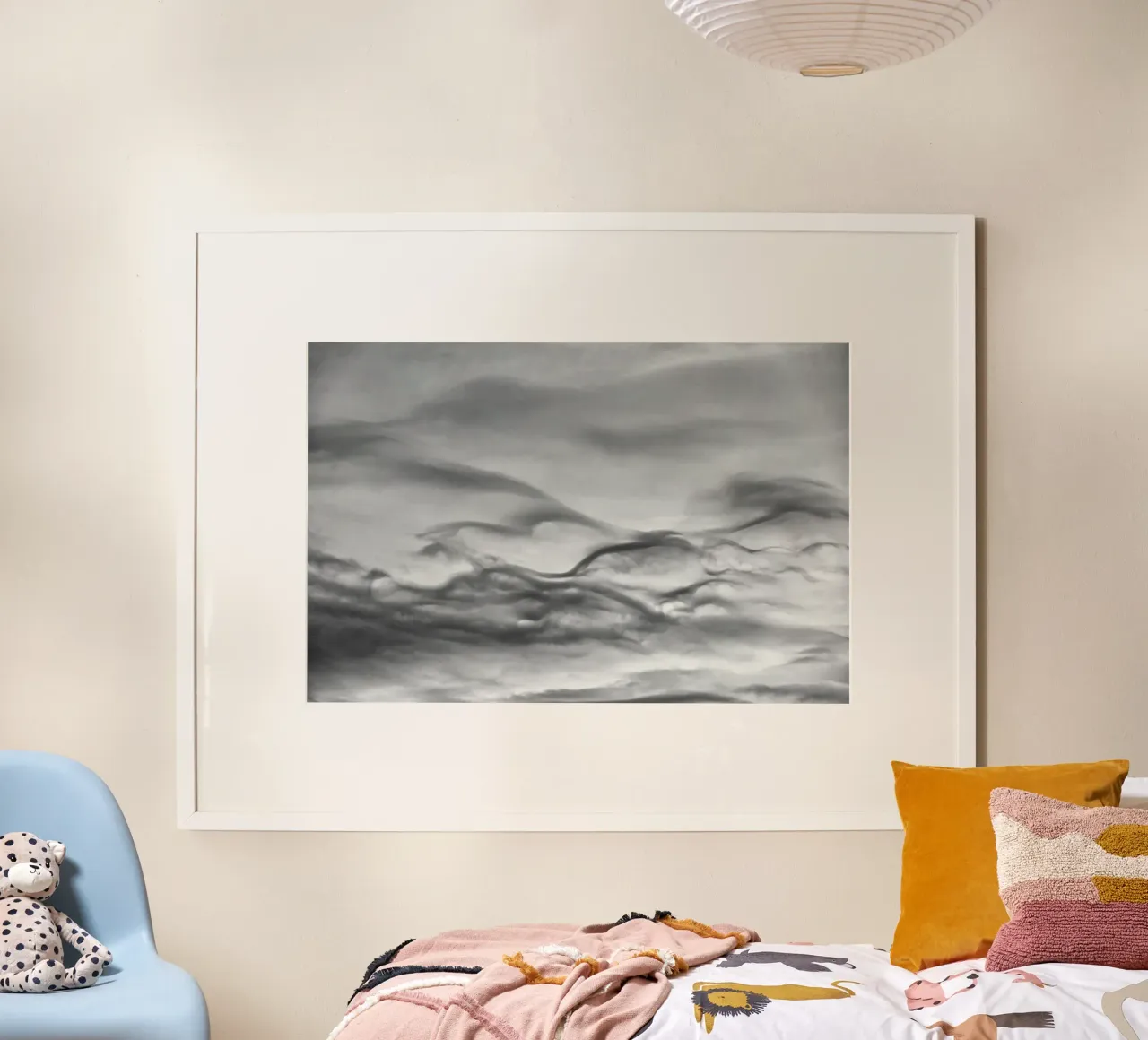 Cloud pattern poster by Fjöllart