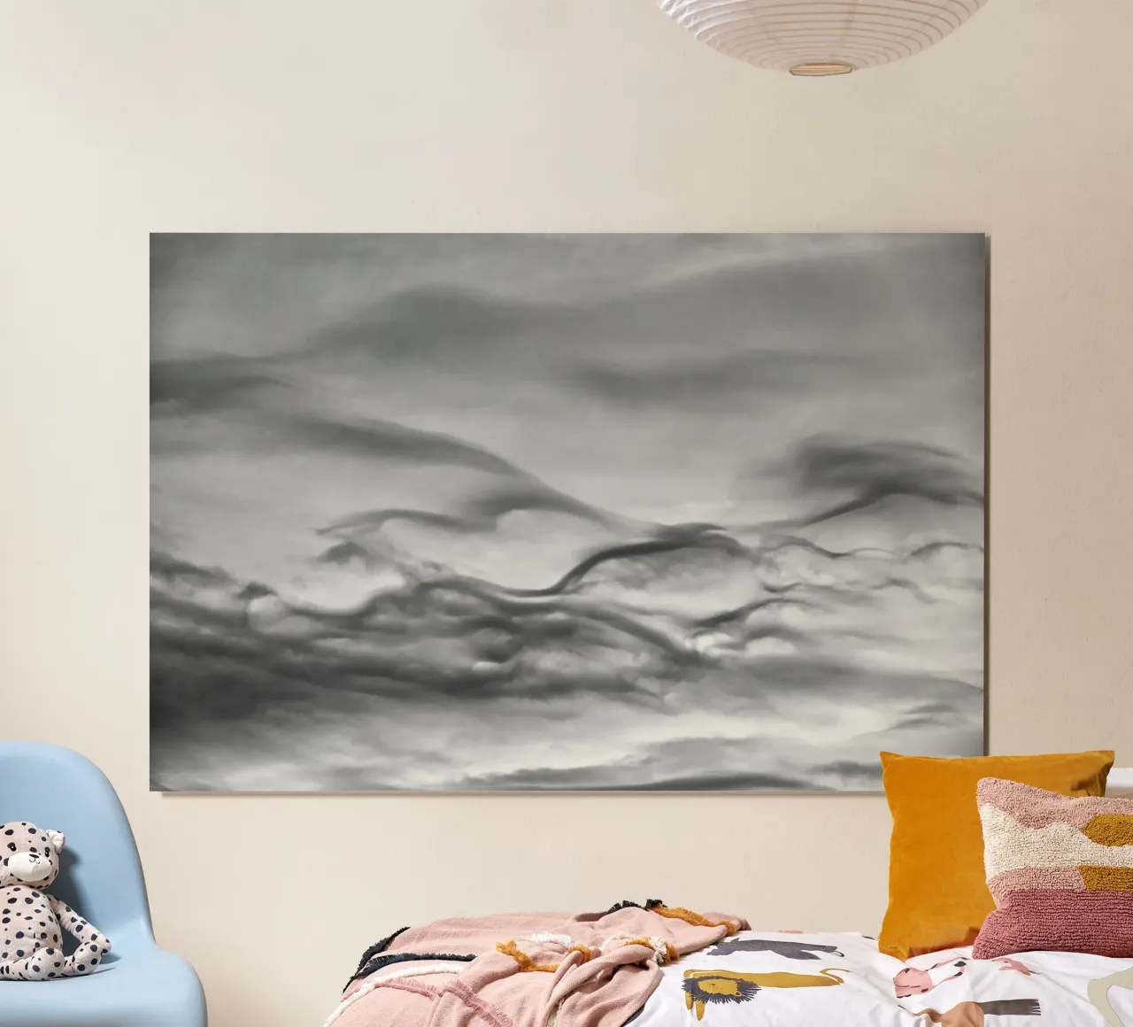 Cloud pattern poster by Fjöllart