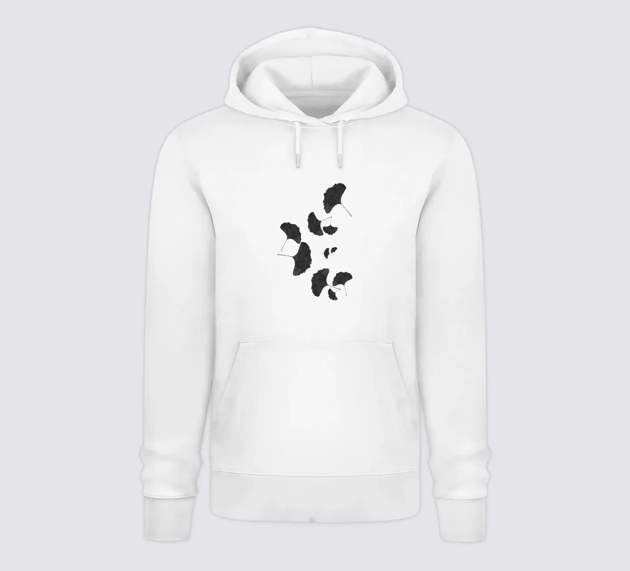 Foglie di ginkgo in bianco e nero I felpa con cappuccio da Orara Studio