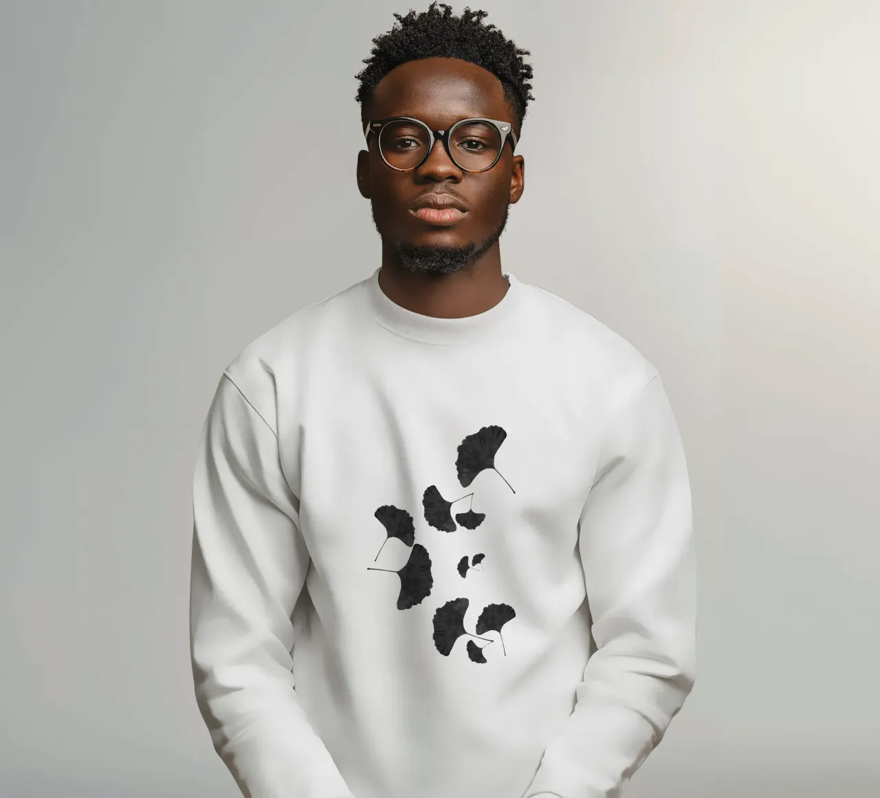 Foglie di ginkgo in bianco e nero I felpa da Orara Studio