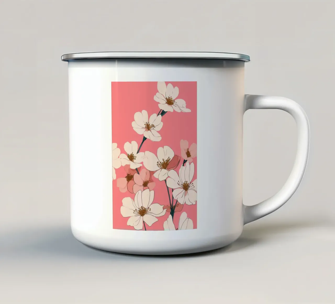 Blush Bloom tazza in smalto da Amelie Rose