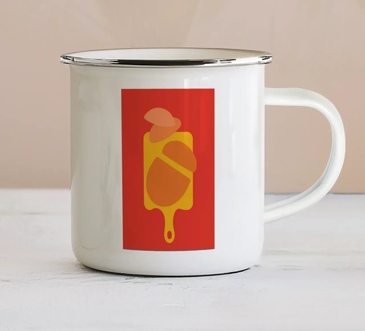 Bacchetta a fette tazza in smalto da Studio Fun Boy