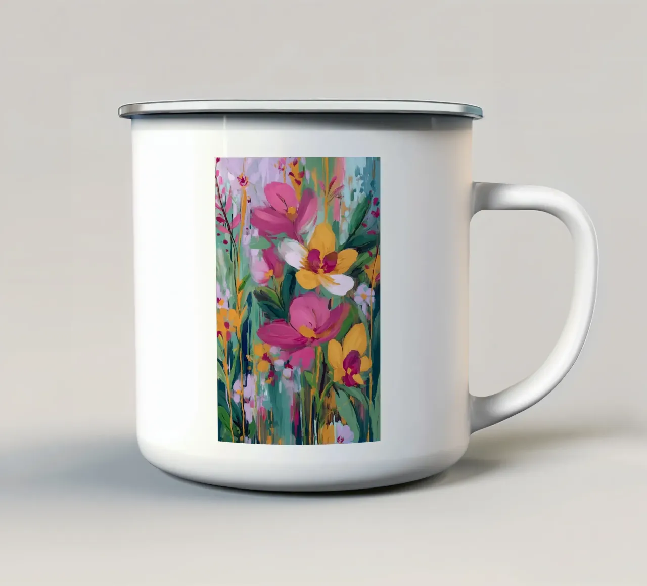 Wild Bloom tazza in smalto da Amelie Rose