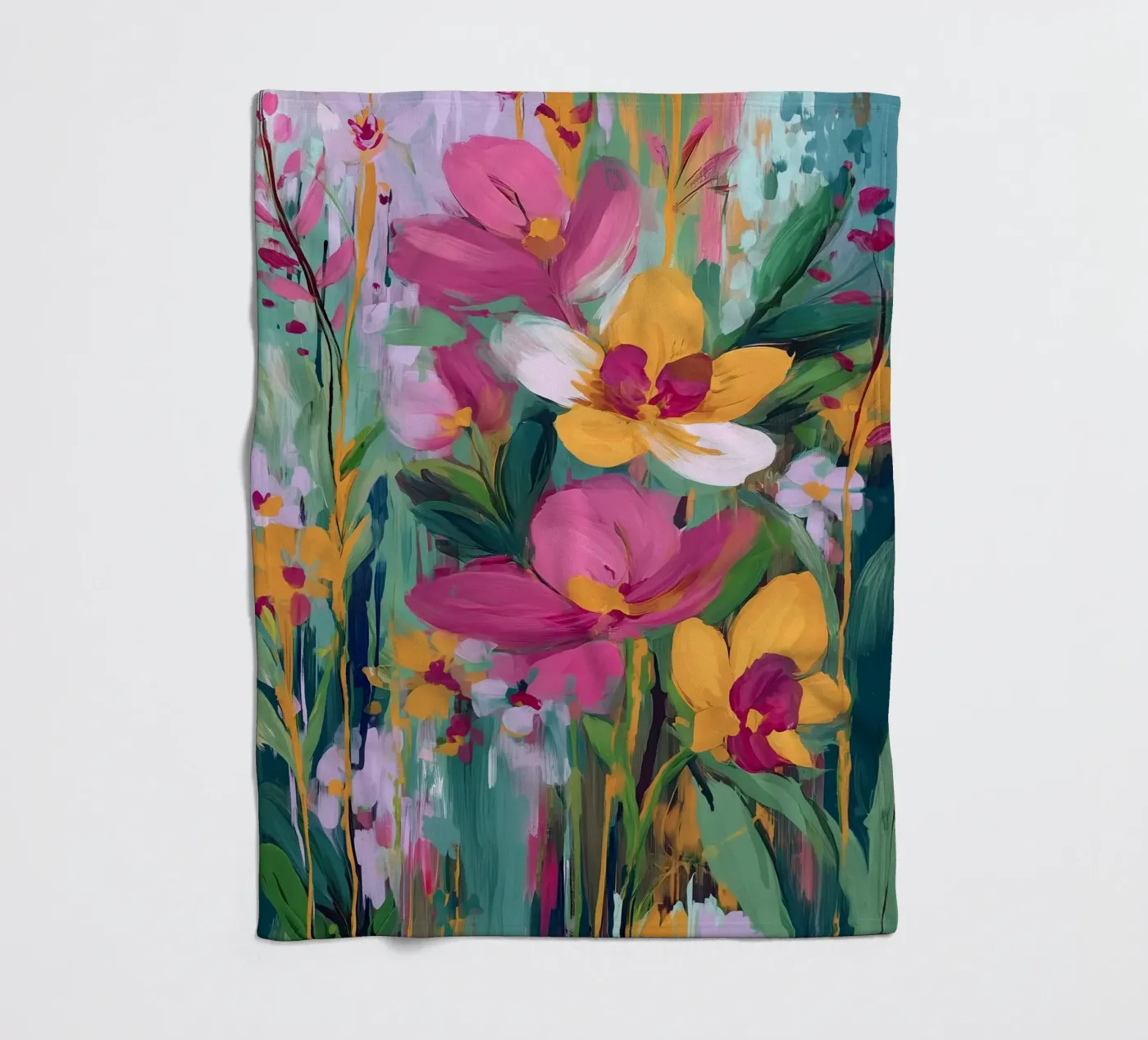 Wild Bloom Fleecedecke von Amelie Rose