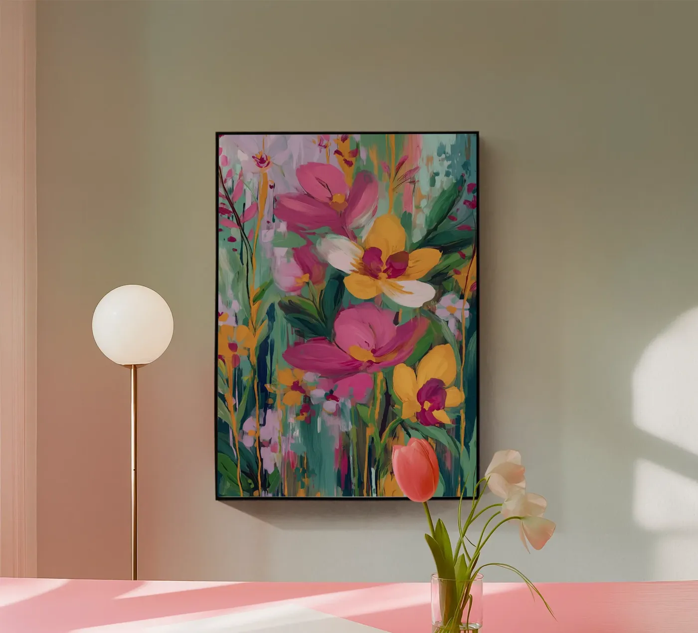 Wild Bloom acrylic glass by Amelie Rose