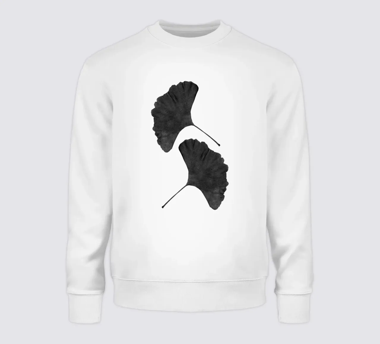Ginkgoblad zwart-wit II sweatshirt van Orara Studio