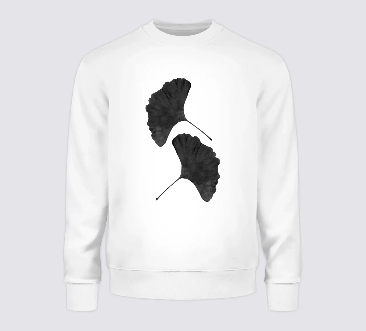 Foglia di ginkgo in bianco e nero II felpa da Orara Studio