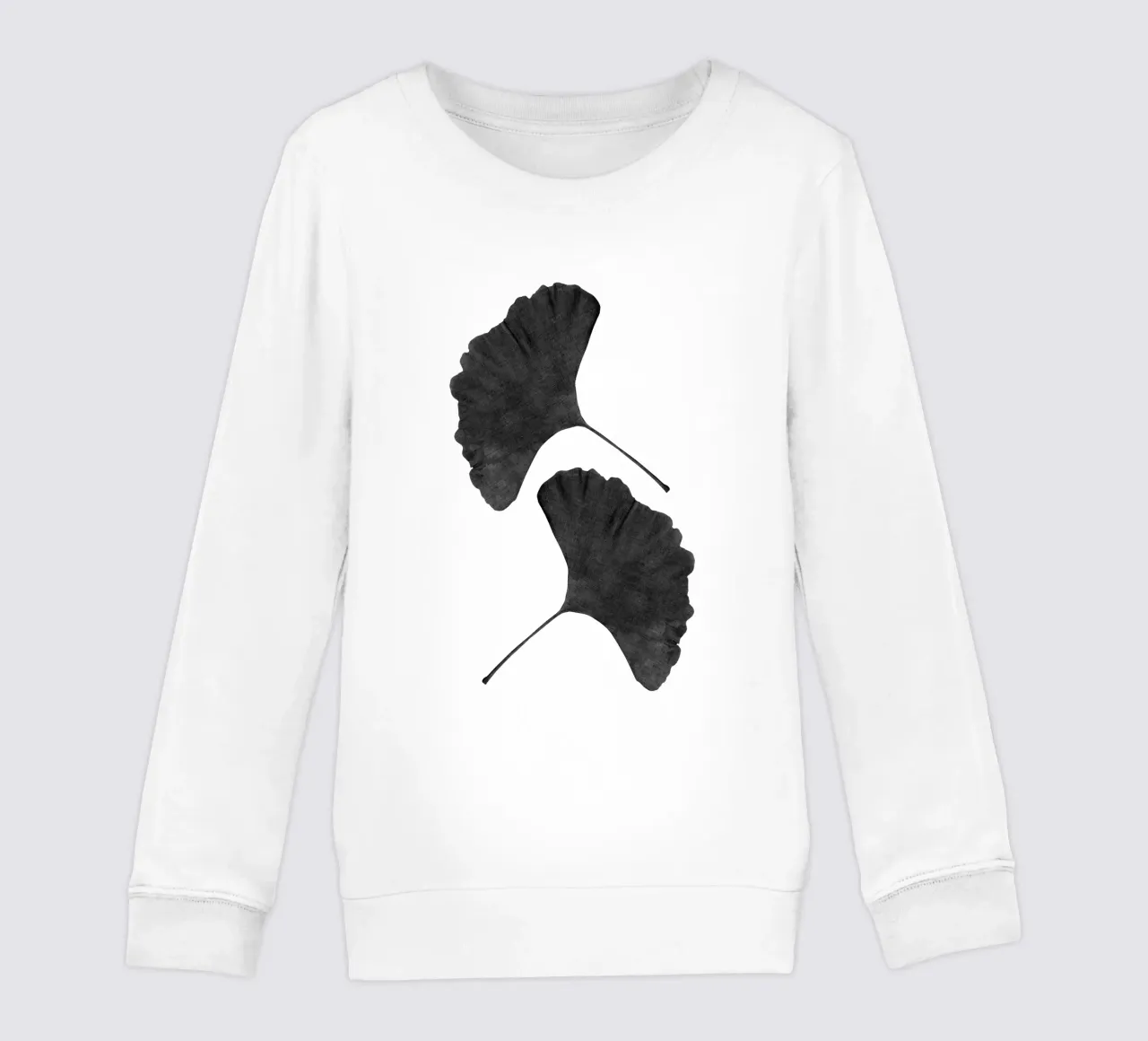 Foglia di ginkgo in bianco e nero II felpa bambino da Orara Studio