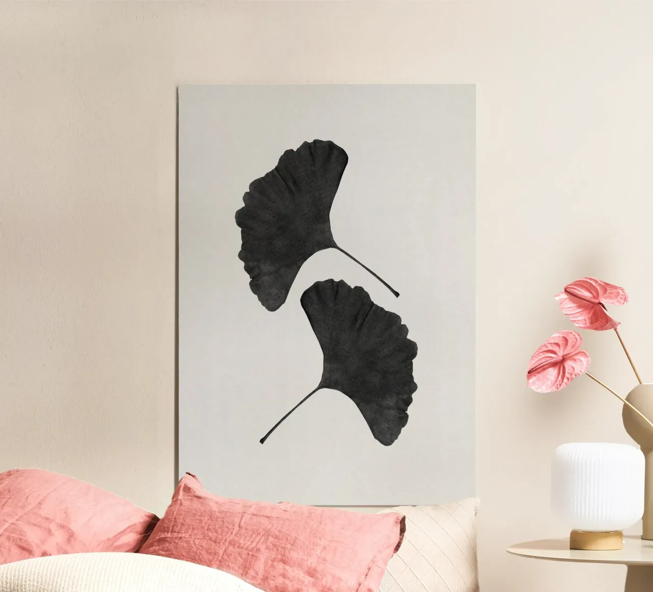 Foglia di ginkgo in bianco e nero II carta hahnemühle da Orara Studio