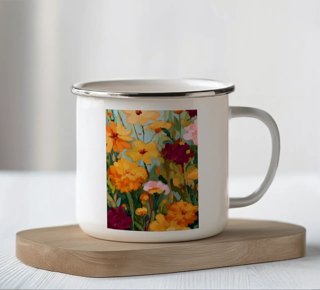 Fields of Gold tazza in smalto da Amelie Rose