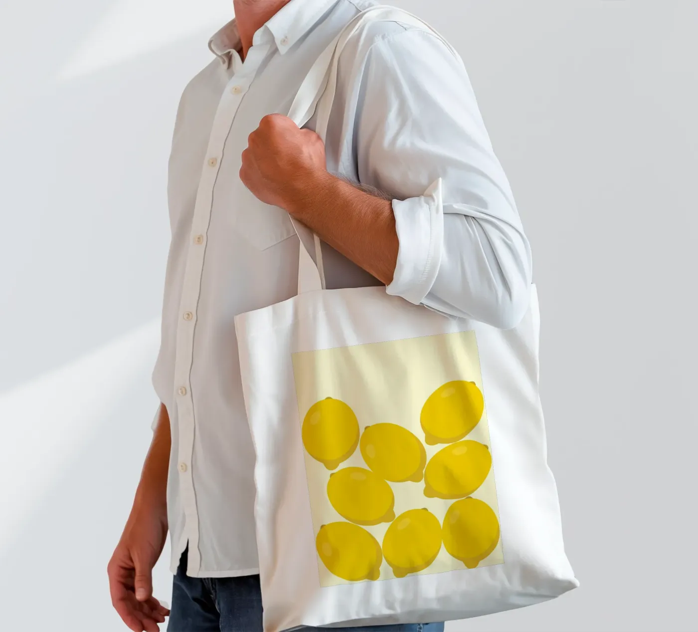 Lemon Stack Fresh tote bag by Studio Fun Boy