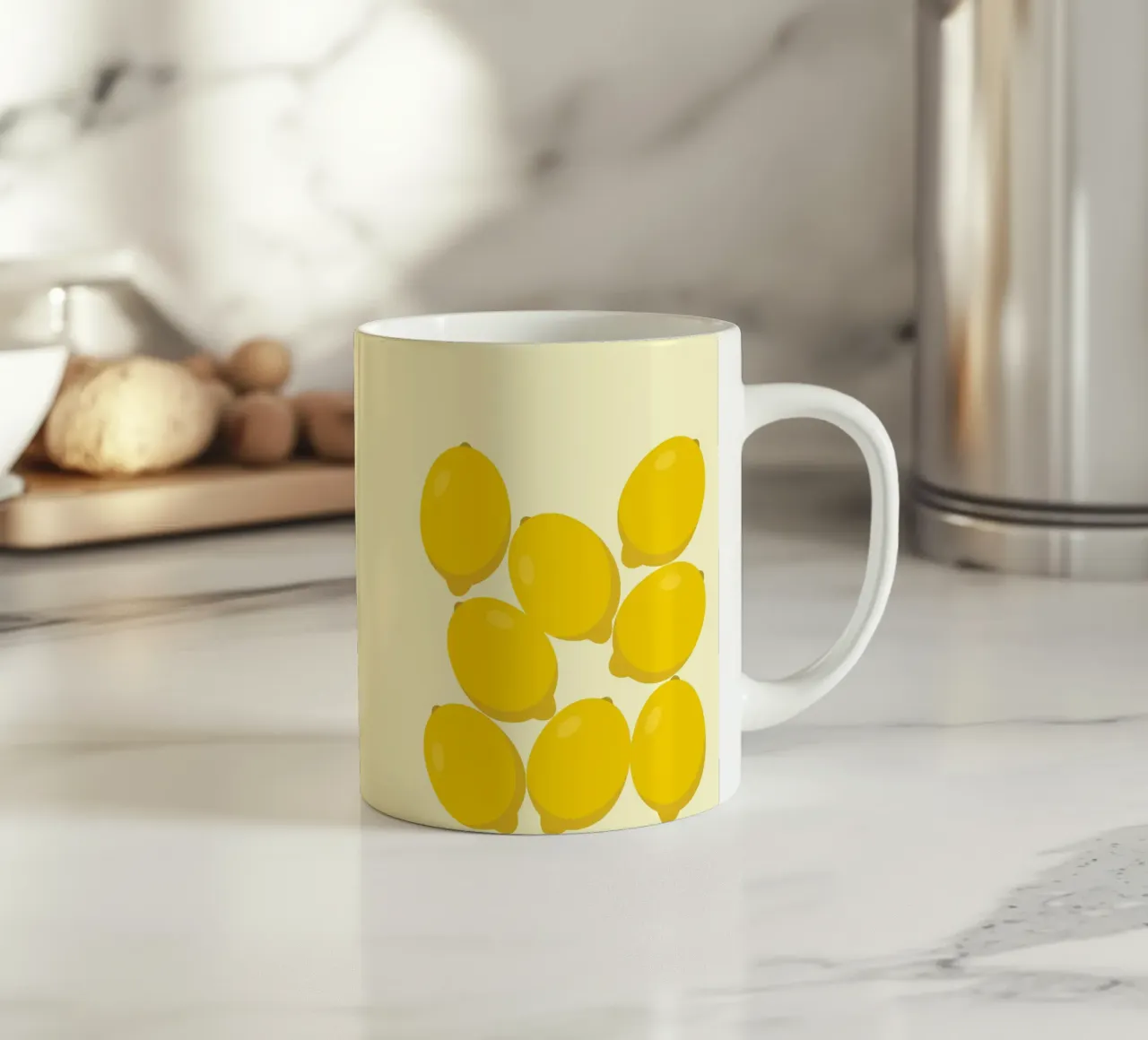 Lemon Stack Fresh ceramic mug by Studio Fun Boy