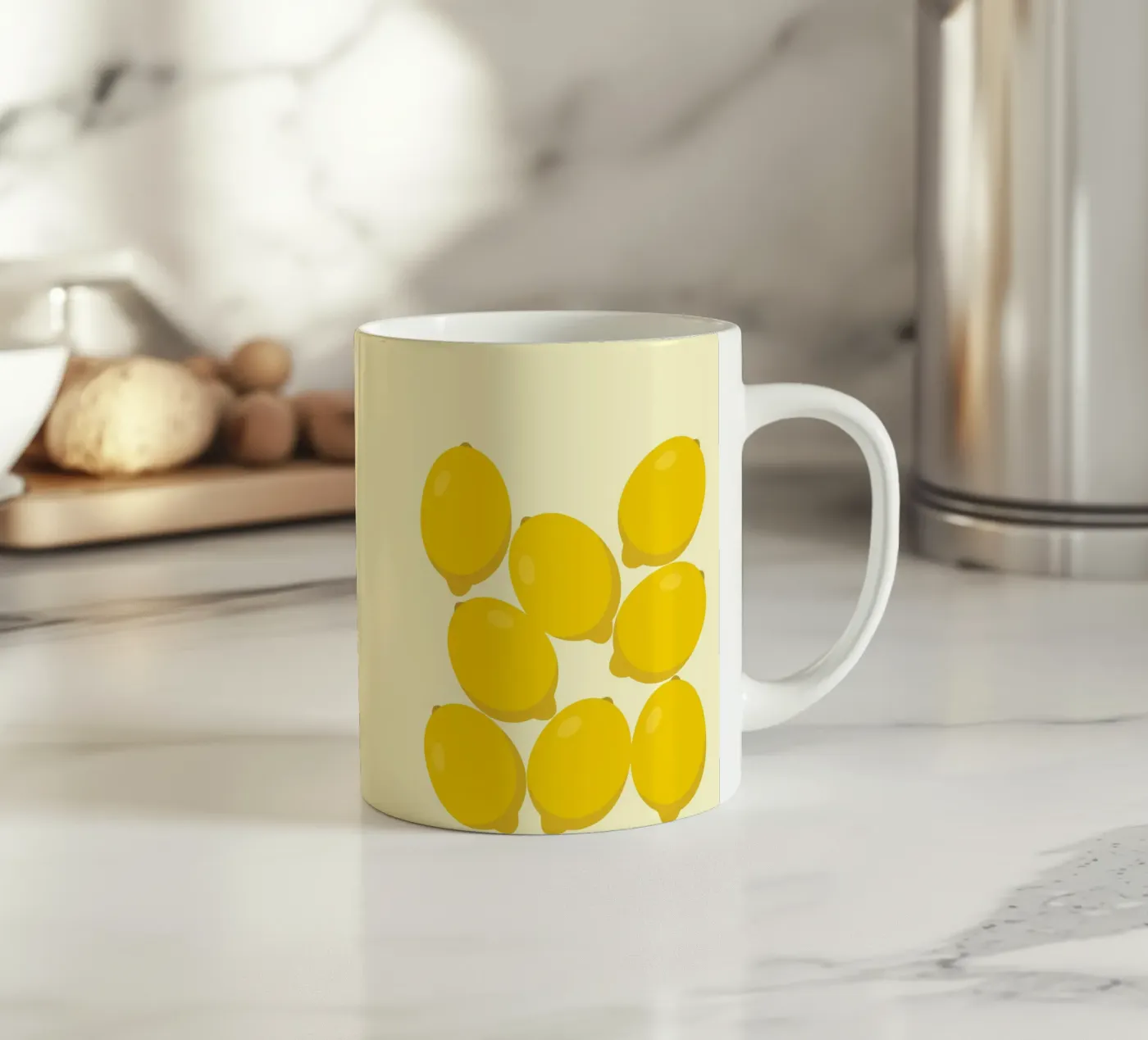 Lemon Stack Fresh ceramic mug by Studio Fun Boy