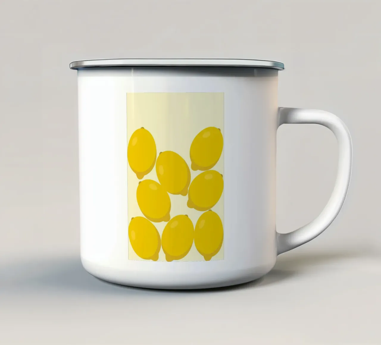 Pila di limoni freschi tazza in smalto da Studio Fun Boy