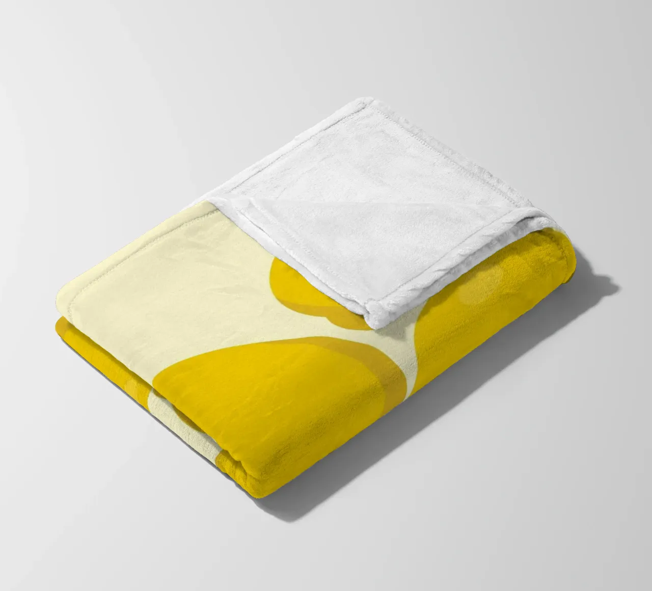 Lemon Stack Fresh fleece blanket by Studio Fun Boy
