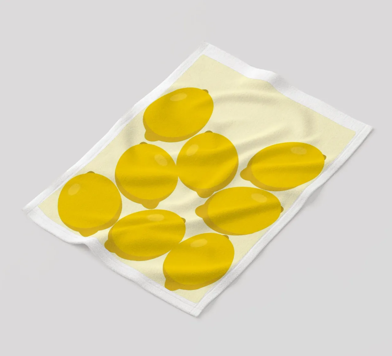 Lemon Stack Fresh fleece blanket by Studio Fun Boy