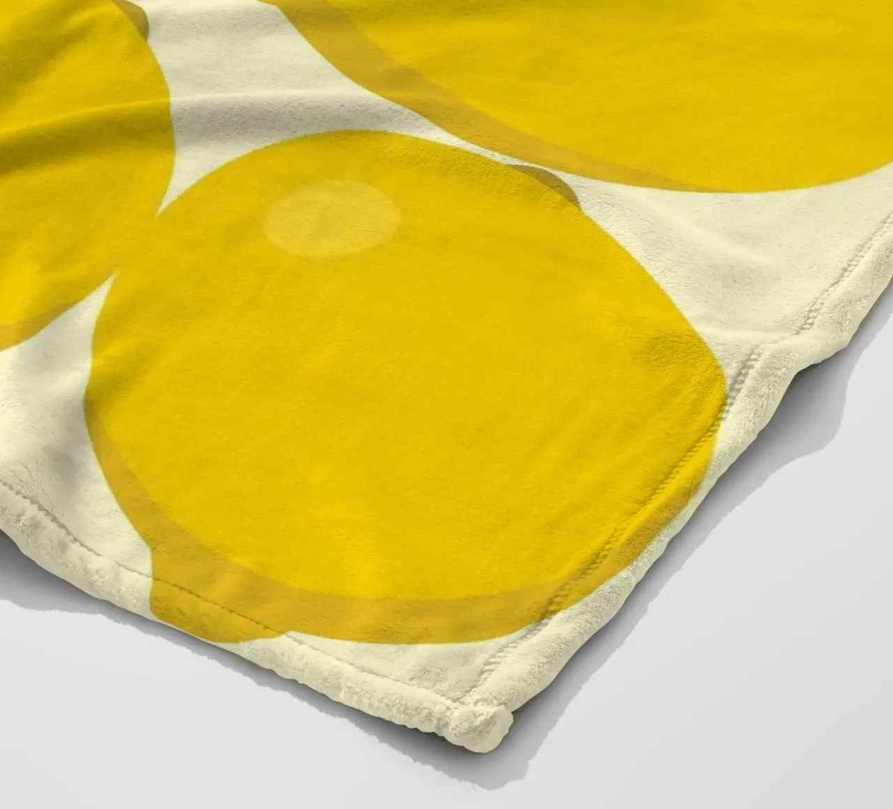 Lemon Stack Fresh fleece blanket by Studio Fun Boy