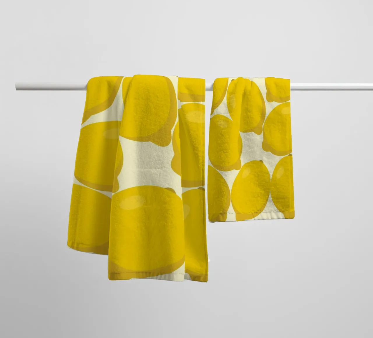 Pila di limoni freschi asciugamano da bagno da Studio Fun Boy